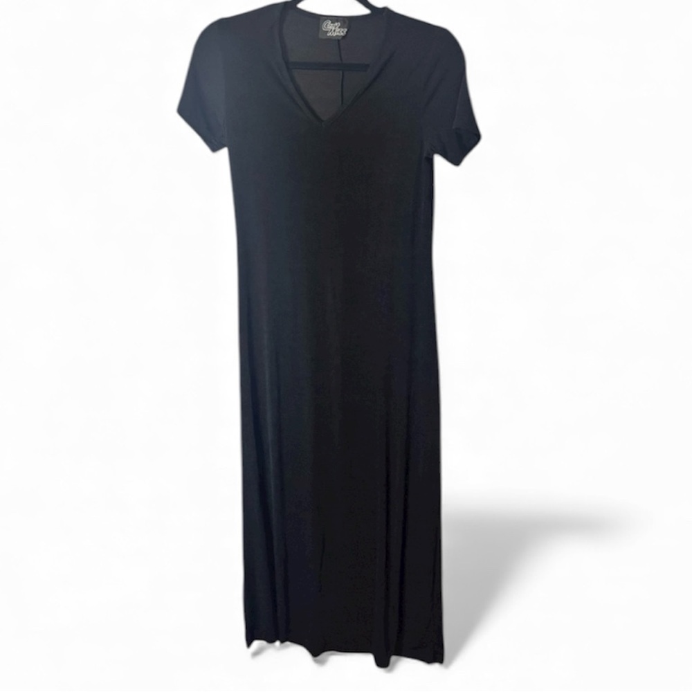 Can’t Miss Black Maxi Sheer Breathable cover up-Medium - Picture 2 of 11